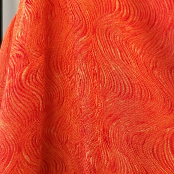 Positive Attitude Dress Orange Dress with beaded hem, Size 8 - Picture 2 of 8